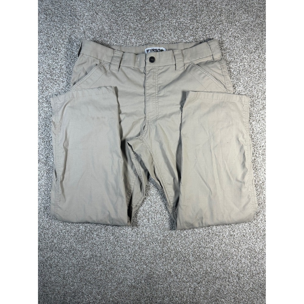 First Tactical Mens Khaki Tan Ripstop Cargo Pants Tactical Duty Trousers 36x30